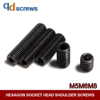 12 9 m5m6m8 alloy steel tightening set screw with hexagonal concave end in grade din916