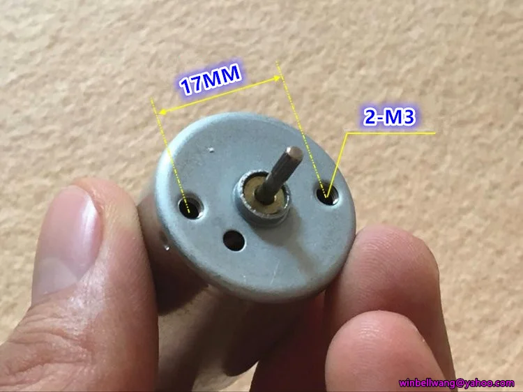 Абсолютно 370 микро двигатель постоянного тока RF-370CA 24*31 мм в диаметре, с сопротивлением 8V 7000 об/мин тихий мотор металлической щетки