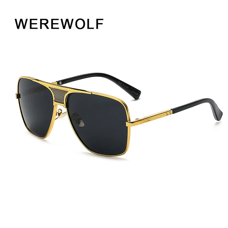 Мужские солнцезащитные очки Брендовые дизайнерские женские с плоским верхом