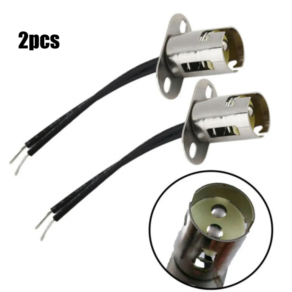 

2× Lamp holder socket female holder 1157 BAY15D LED Brake Turn Signal Rear Light Brake Lights Base Car Bulb Lamp Socket