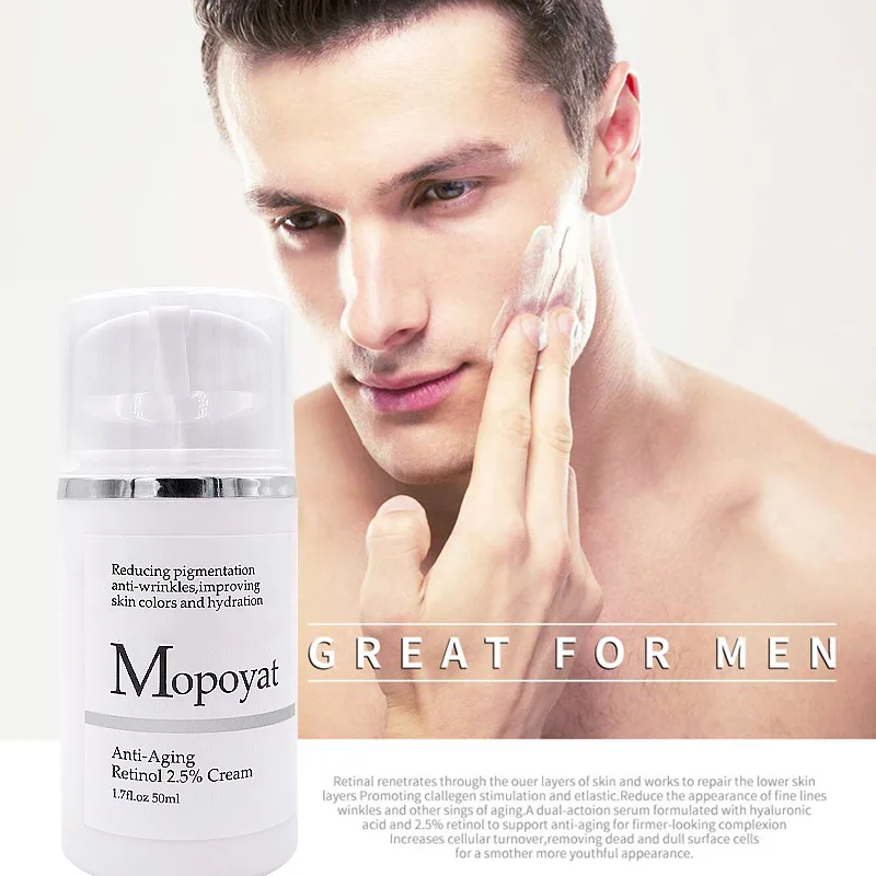 

MOPOYAT Retinol 2.5%Moisturizer Face Cream Hyaluronic Acid AntiAging Remove Wrinkle Collagen Smooth Whitening Cream 50ml