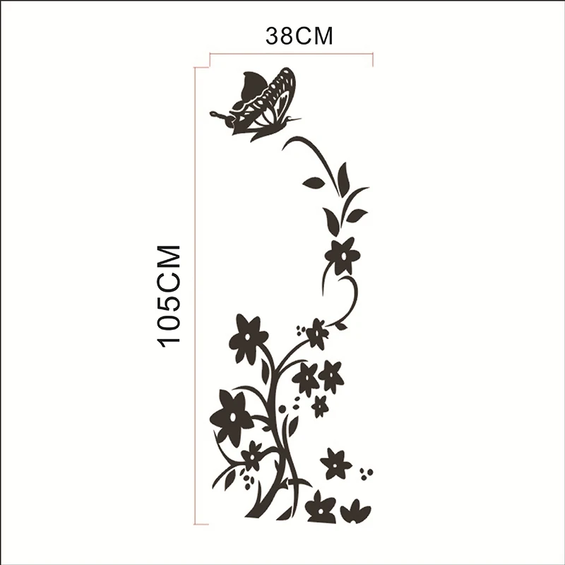 2021 High Quality Wall Sticker Creative Refrigerator Butterfly Pattern Stickers Home Decor Wallpaper | Дом и сад