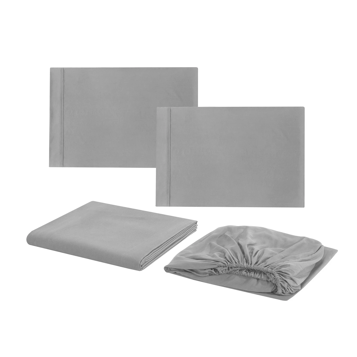 Gray 3/4 шт., Комплект постельного белья с глубоким карманом, роскошное льняное постельное белье для отеля, мягкое постельное белье из египетского хлопка - Цвет: Gray