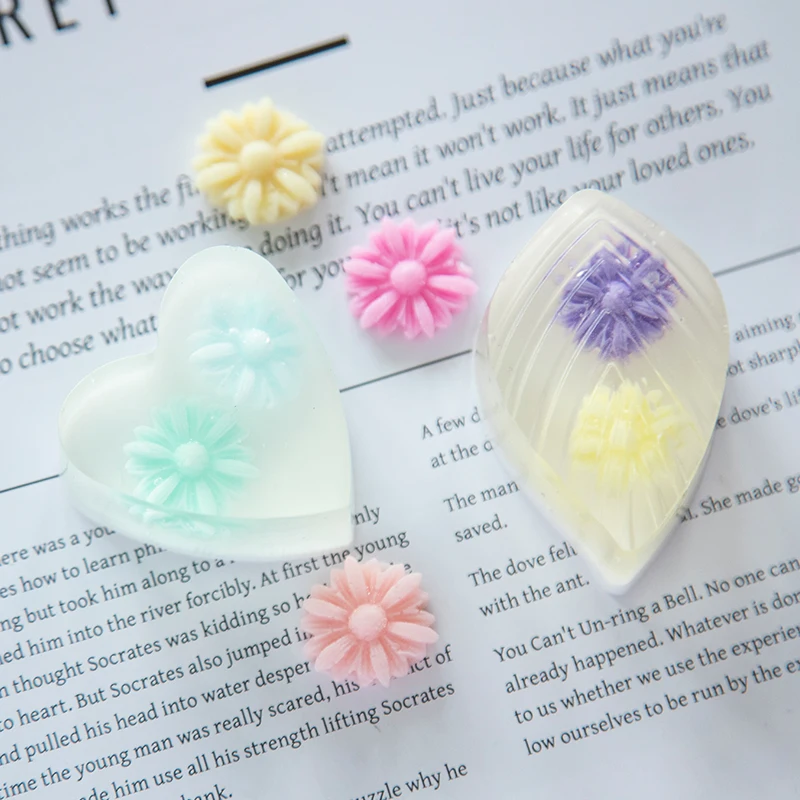 Новые инструменты для помадки 3d Маленькая Маргаритка форма мыла силиконовая