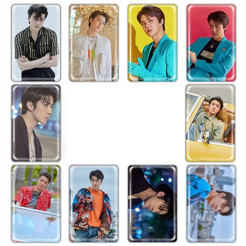 10 шт./компл. KPOP EXO карта для фотографии стикер карты держатель карт стационарный