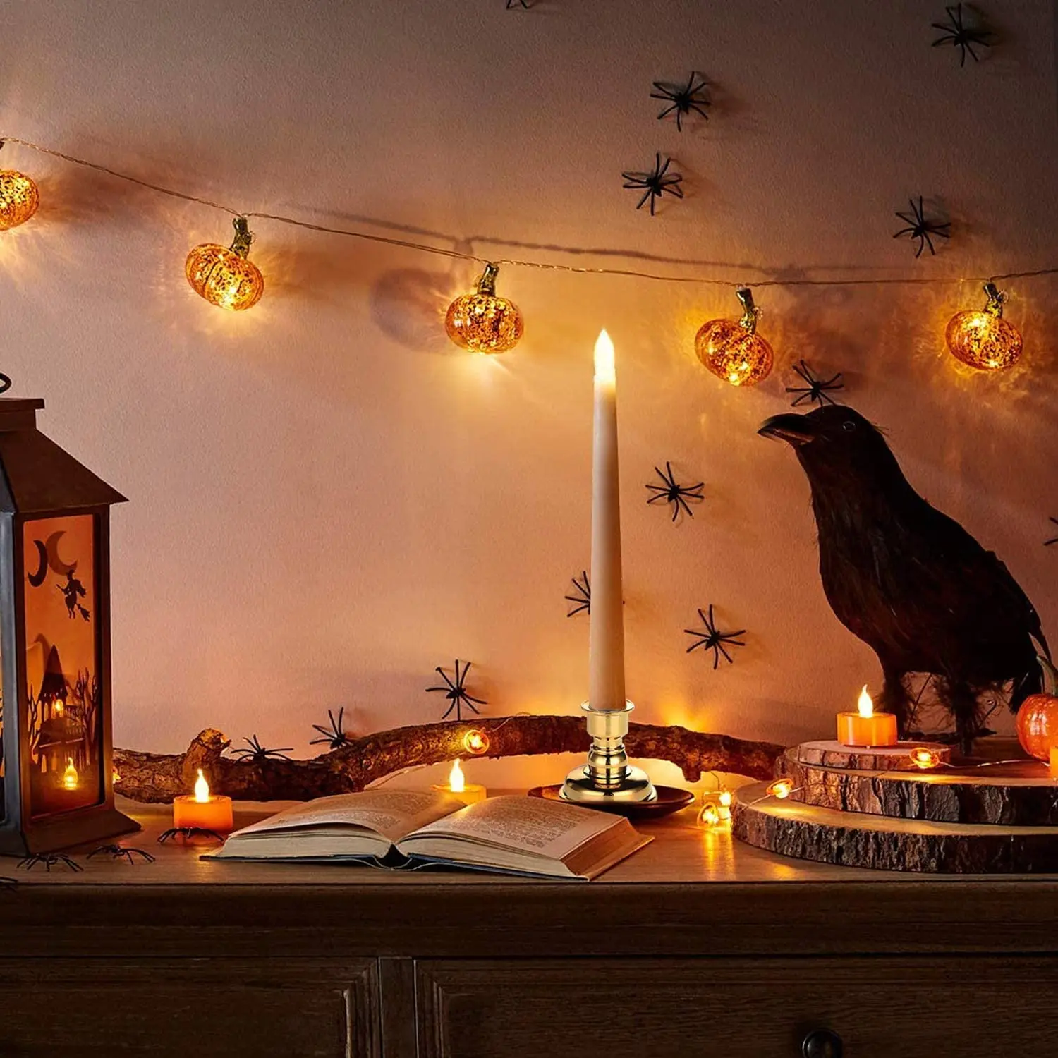 Светодиодный окна Свеча светильник s Батарея работает беспламенные Свечи с базы