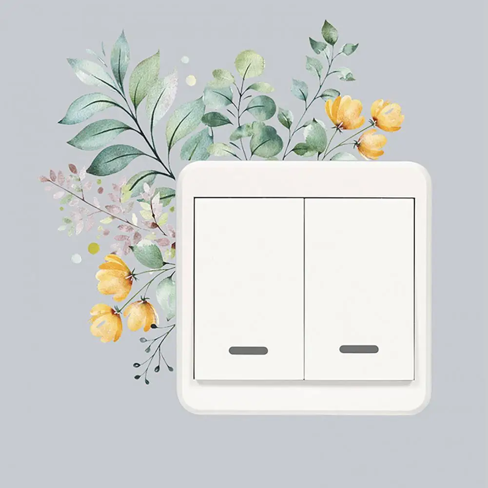 Красочные зеленые дневные наклейки съемные самоклеящиеся на стену бумажная