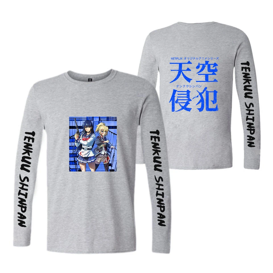 

High-Rise Invasion T-Shirt Men and women T-shirt Japanese anime print Cotton Top O-Neck Casual Cotton Top Spring