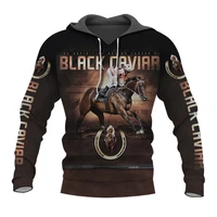 newest black caviar horserace art 3d all over printed zip up hoodie men women fashion casual hoodie autumn winter sweatshirt