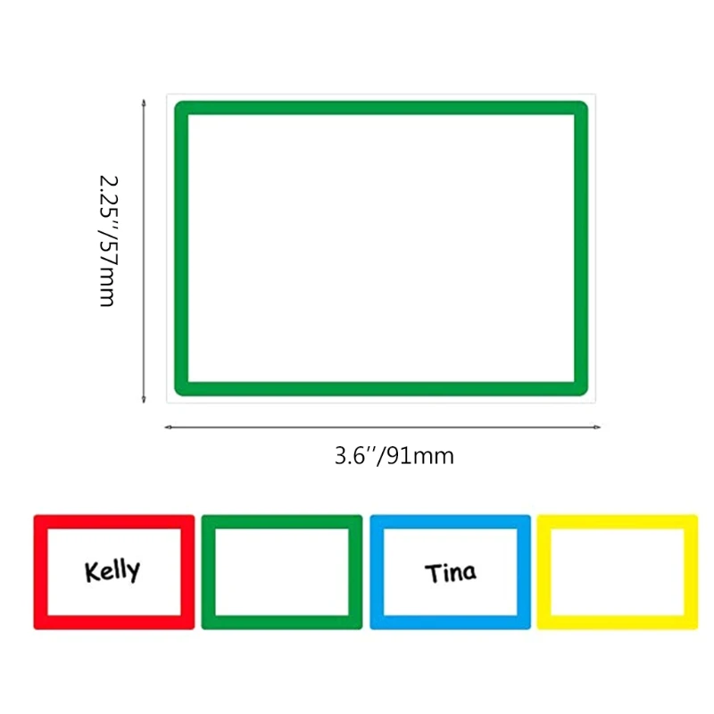 Наклейки с именами 28EC для детей/стены/стола/одежды цветным ободом