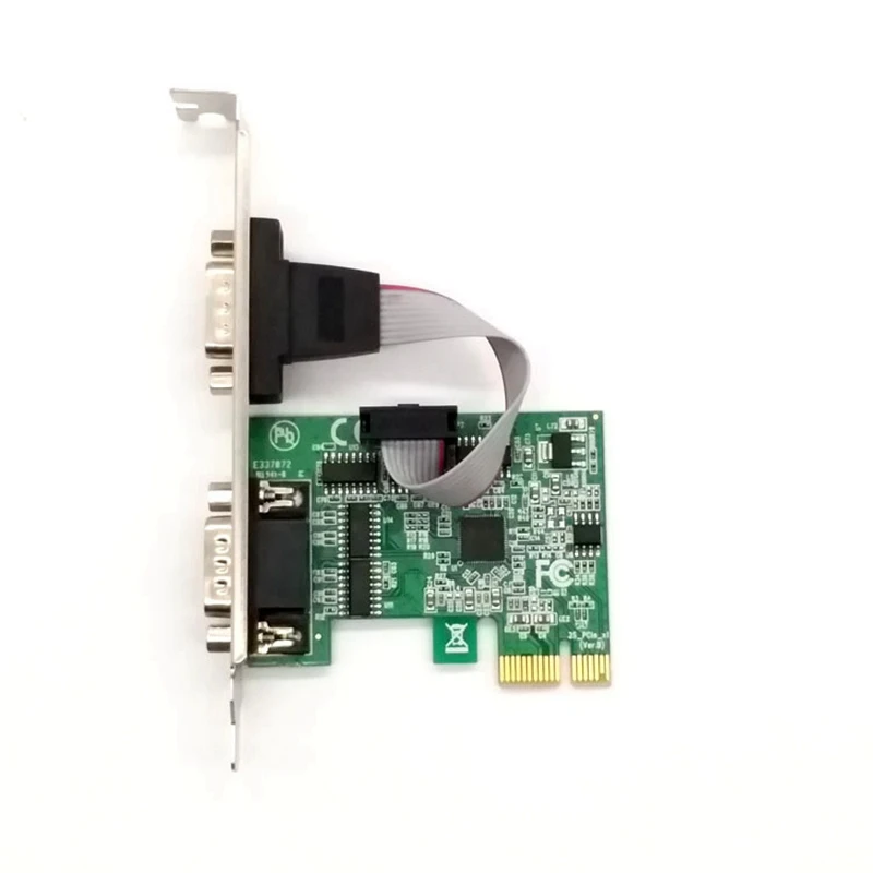 

Pci E Expander Pci to 2 DB9 Pin Serial RS232 Interface for Industrial Control Computer Expansion,2Pcs