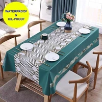 pvc table cloth waterproof rectangular square garden table cover stain tablecloth oilcloth mantel mesa impermeable tapete