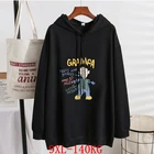 Мужская толстовка большого размера плюс 6XL 7XL 8XL 9XL 10XL на весну и осень с длинным рукавом Свободная черная серая Розовая белая большая толстовка