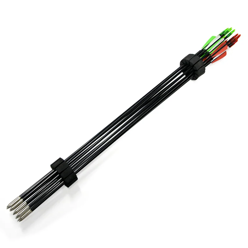 12 шт. для стрельбы из лука стекловолокна резина перо стрела сменная длина