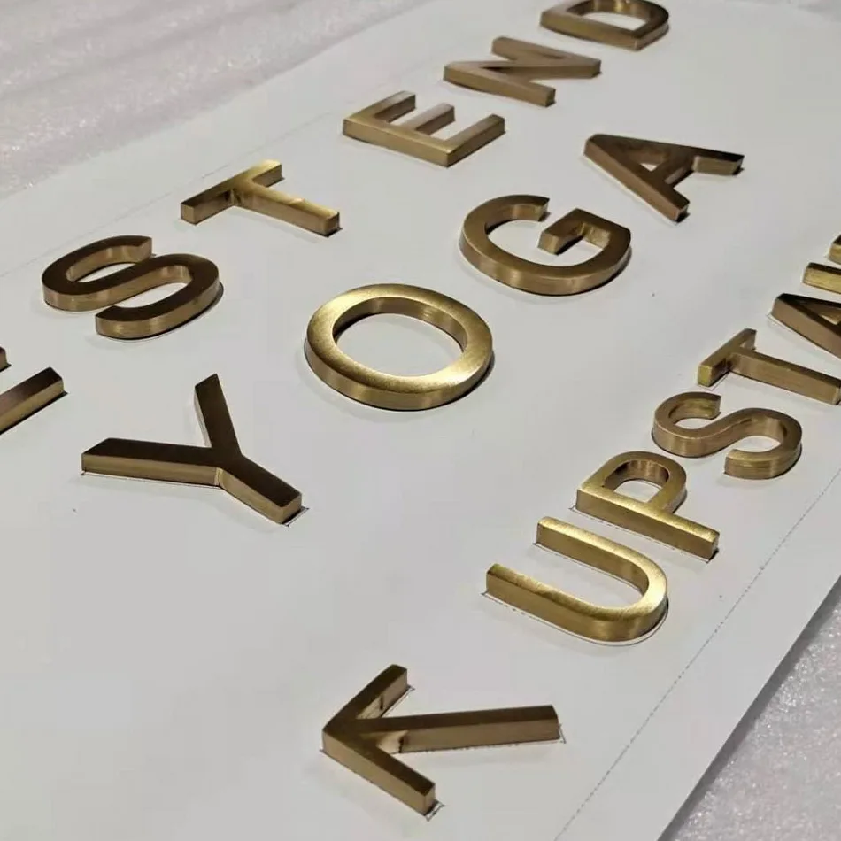 flat cut metal sign letters for building walls and outdoor business signs