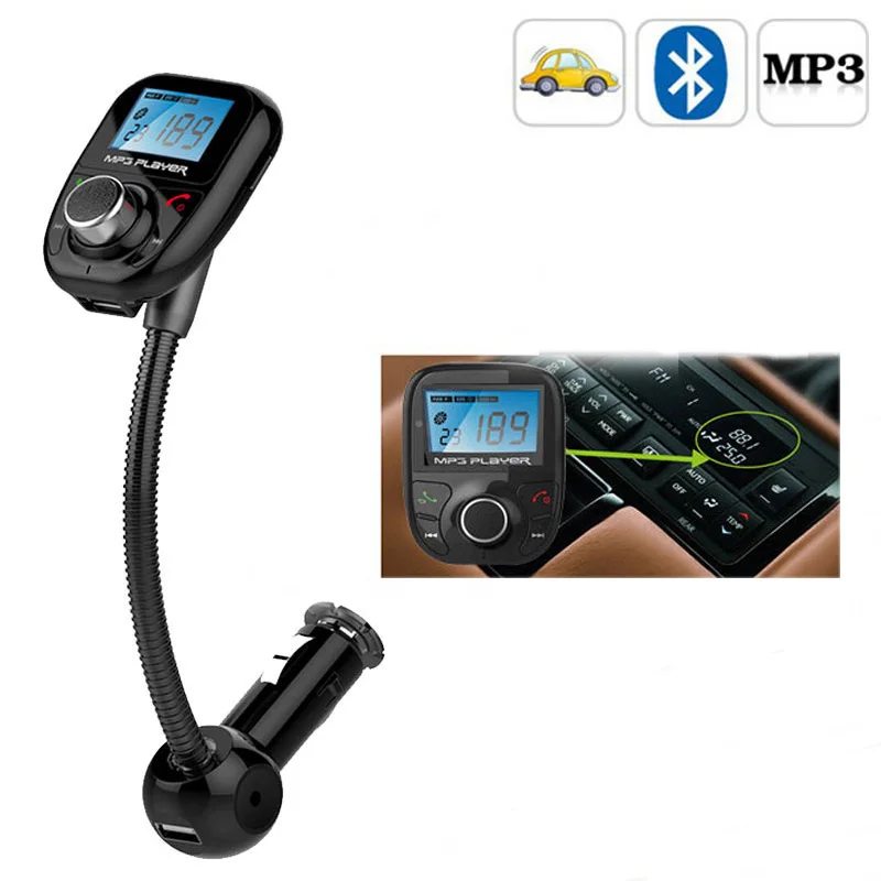 EinCar Bluetooth A2DP fm-передатчик беспроводной аудиомодулятор автомобильный комплект