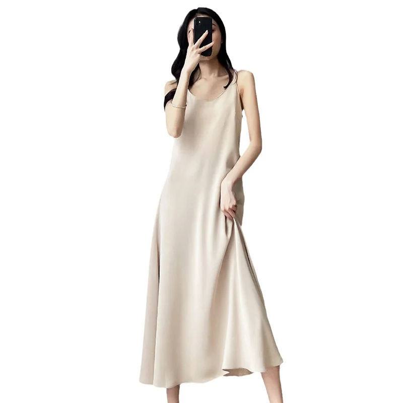 

Suspender Dress Women's 2021 New Spring Temperament Waist Women's Long Skirt Long Skirt Suspender Skirt Summer Sexy Dress