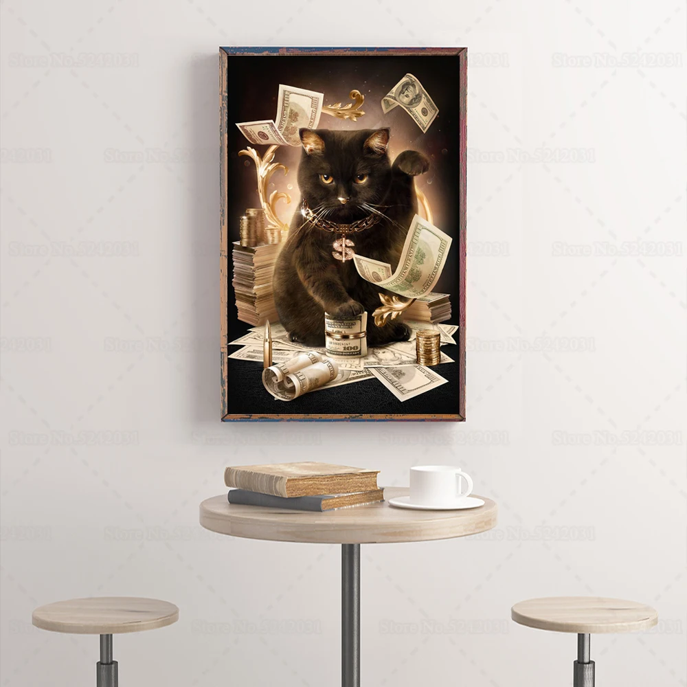 Алмазная вышивка с изображением кошки Набор для вышивки крестиком украшение