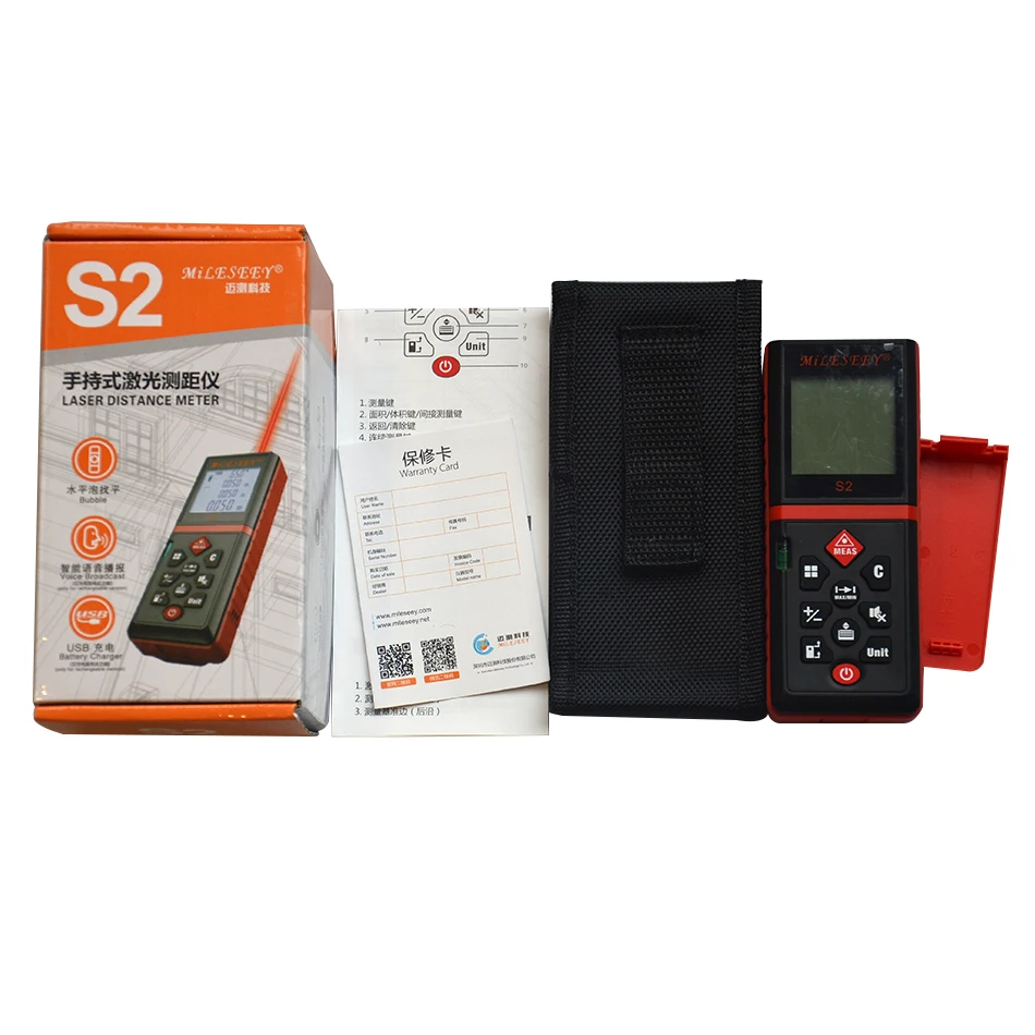 New Portable Laser Rangefinder Range Finder Tape Ruler 40M 60M 80M 100M High Precision Distance Meter Measuring Tool | Инструменты