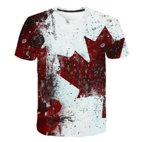 brand canada flag printing 3d red maple tshirt men fashion short sleeve summer t shirts casual canada flag funny tops tees homme