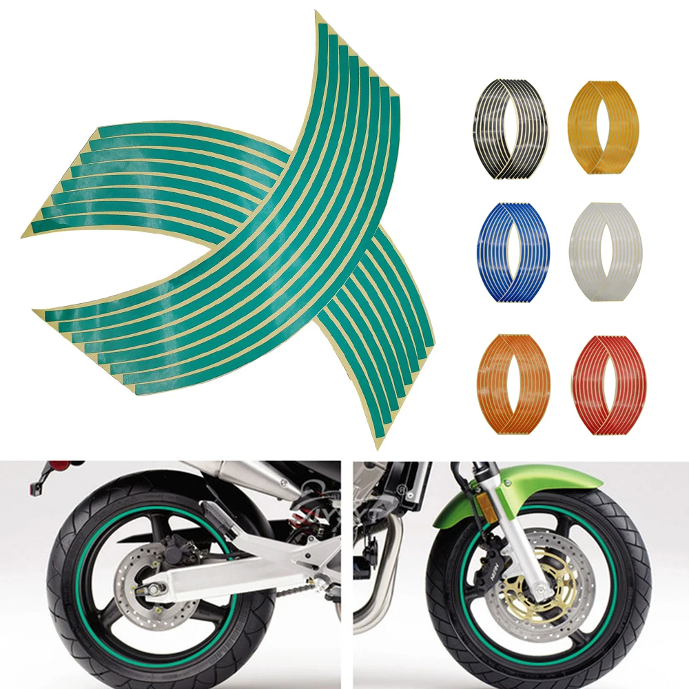 

Motorcycle Wheel Sticker 3D Reflective Rim Tape Auto Decals Strips For Suzuki SV TL 1000 DL650 GSR 600 750 GSX S750 R 600 750