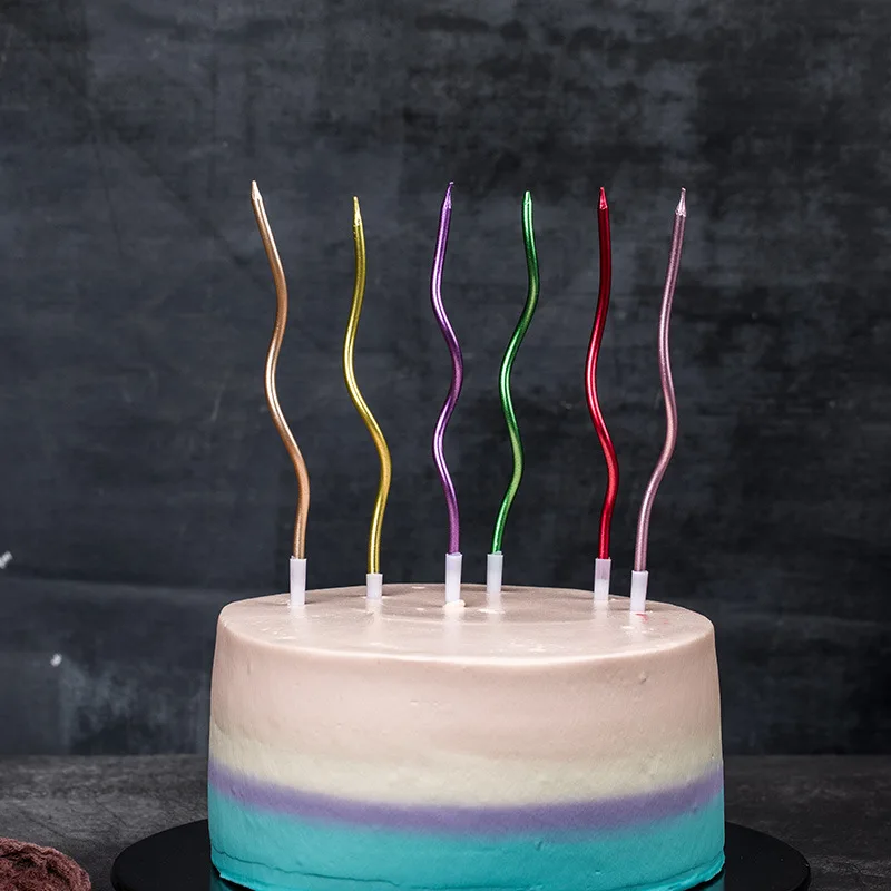 JO LIFE 5 шт./компл. топпер для торта свеча на день рождения спиральные свечи сердце