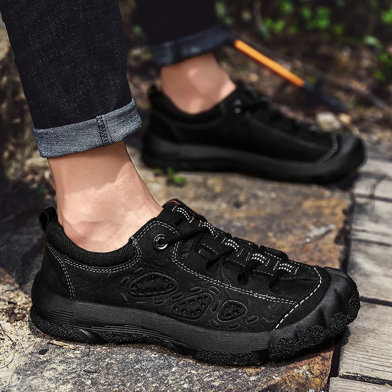 

Кожаная обувь для отдыха; Лидер продаж; Новая мужская обувь; Мужские дышащие кроссовки 2020 года; Черные повседневные спортивные мужские повс...