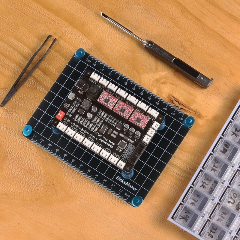 

Magnetic PCB Holder Adjustable Printed Circuit Board Vise Fixture Jig Soldering Assembly Stand Clamp Movable Pillars