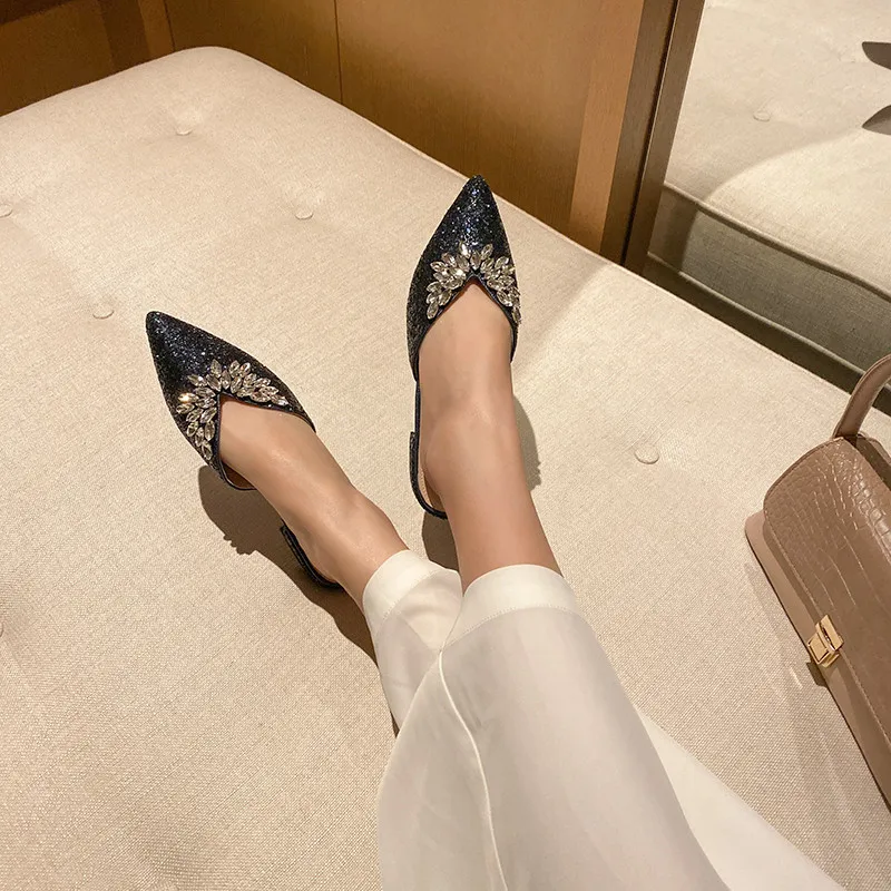 FEDONAS/модные женские блестящие сандалии Повседневная обувь на квадратном каблуке