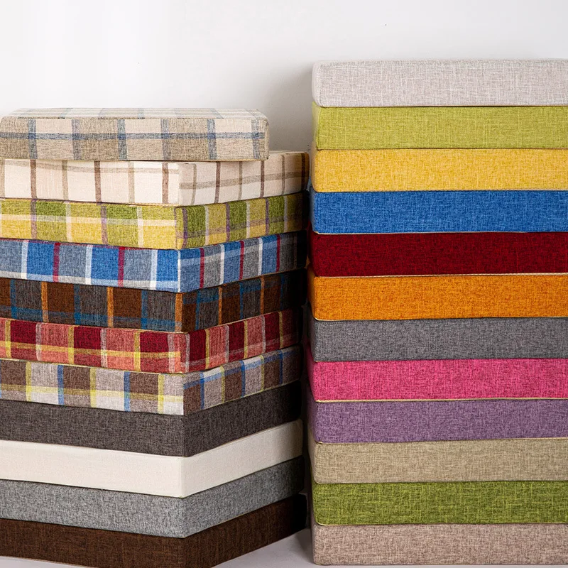 

Linen Cotton Cushion Sofa Cushion High Density Sponge Cushion Cushion Thickened Cushion Chair Heightening Cushion Seat Cushion