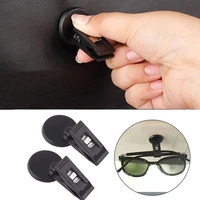 2pcs utility vehicle glasses hook car interior bill parking ticker clip windscreen holder self adhesive ticket clips car styling