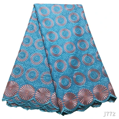 As picture Африканская кружевная ткань Королевский Синий Швейцарский Vole Lace 5 ярдов порошок вышитая польская хлопковая кружевная ткань Женская ткань HA772 - Цвет: As picture
