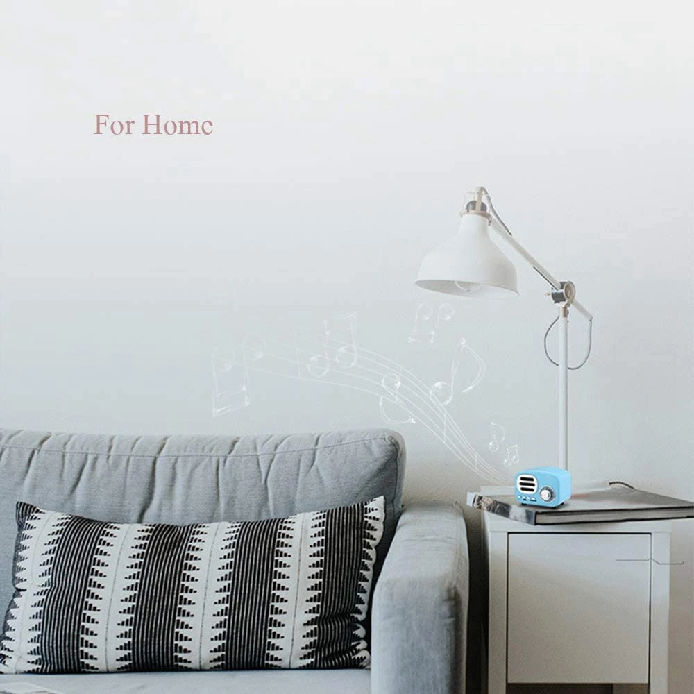 Портативная bluetooth колонка в стиле ретро мини портативная беспроводная USB/TF карта