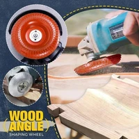 round wood angle grinding wheel abrasive disc angle grinder carbide coating 16mm22mm bore shaping sanding carving rotary tool