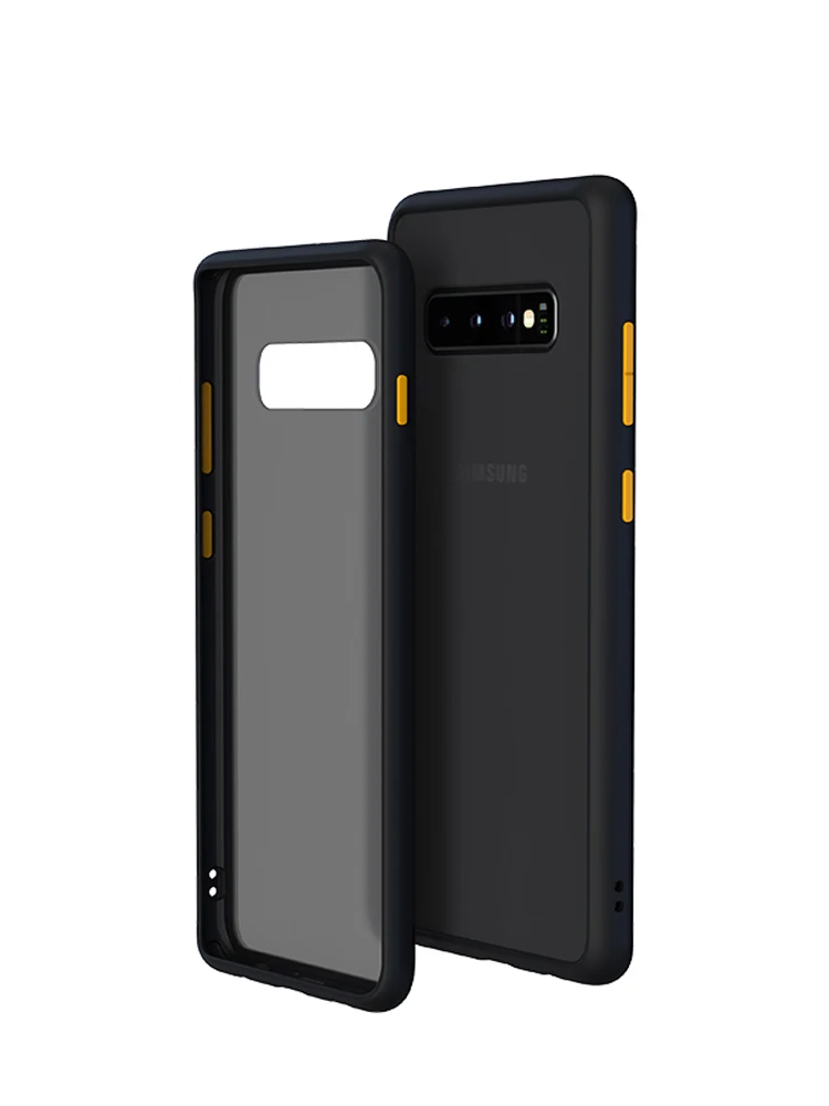 

SUAIOCE Original Shockproof Phone Case For Samsung Galaxy S10 Ultra S10+ Plus Matte Transparent Luxury Super Shield Back Cover