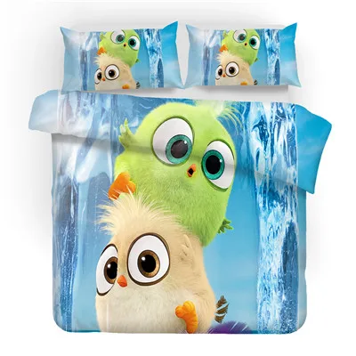 4 Набор постельного белья с 3d принтом Angry Birds, подарок для детей/друзей, набор пододеяльников, набор домашнего текстиля. king/queen/two/full - Цвет: 4