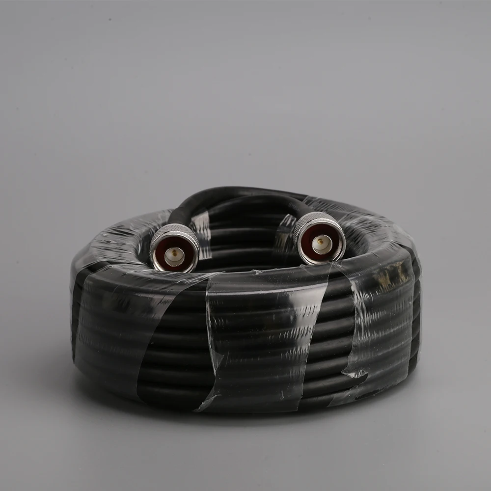 15 метров RG6 Низкая потеря коаксиальный кабель 50ohm N папа к мужской связи для