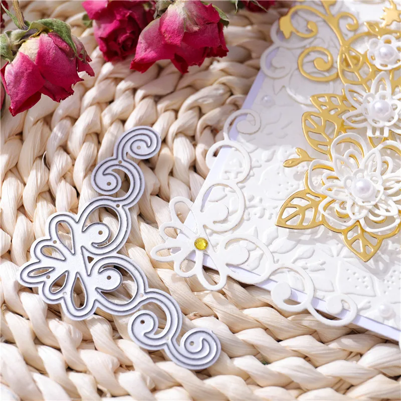 Eastshape штампы с рамкой в форме цветка металлические для резки скрапбукинга