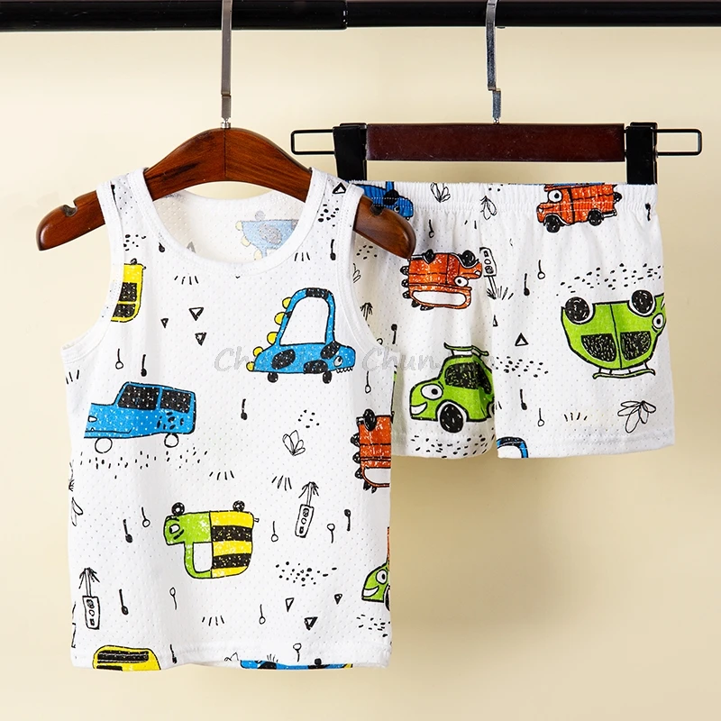 Летняя одежда для подростков с подсолнухами и принтом автомобиля летняя девочек