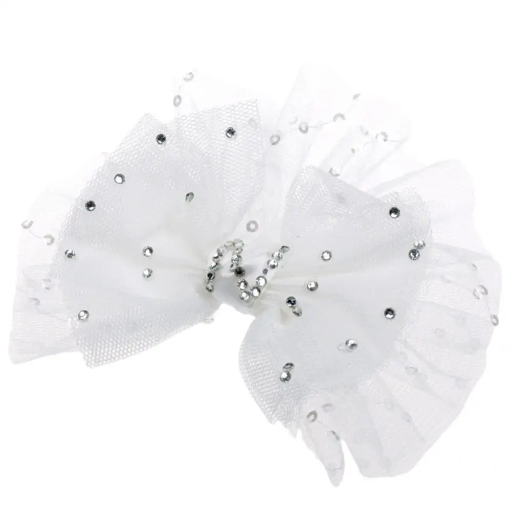 

Pet Veils Decor Attractive Innovative Visual Effect Pet Hair Bow Clip Wide Application Easy to Wear Pet Hair Clip Veils