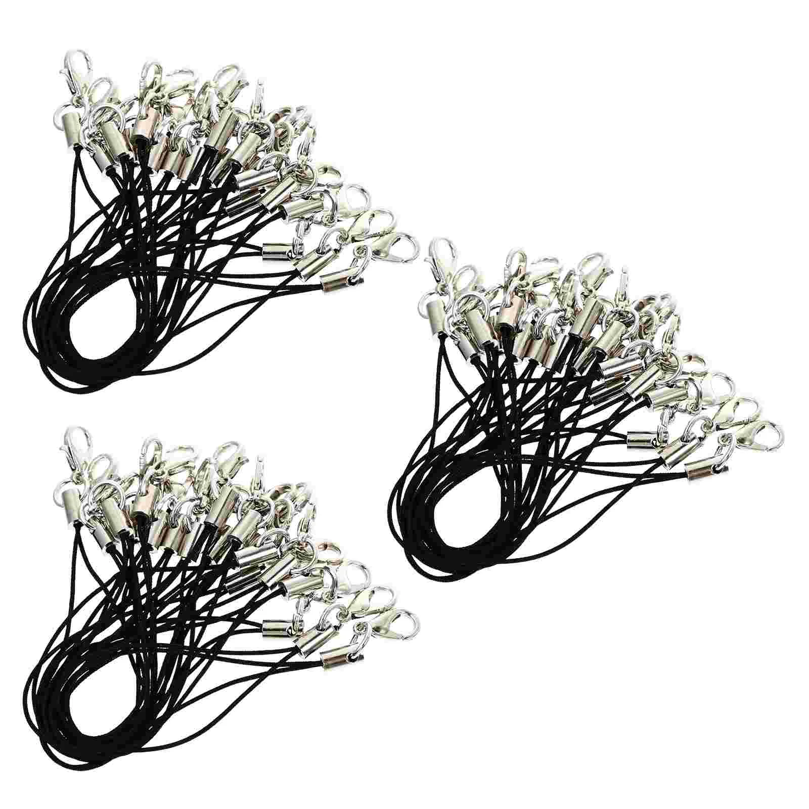 

100PCS Lovely Lobster Clasp Phone Lanyard Mobile Phone Key String Jewelry Strap