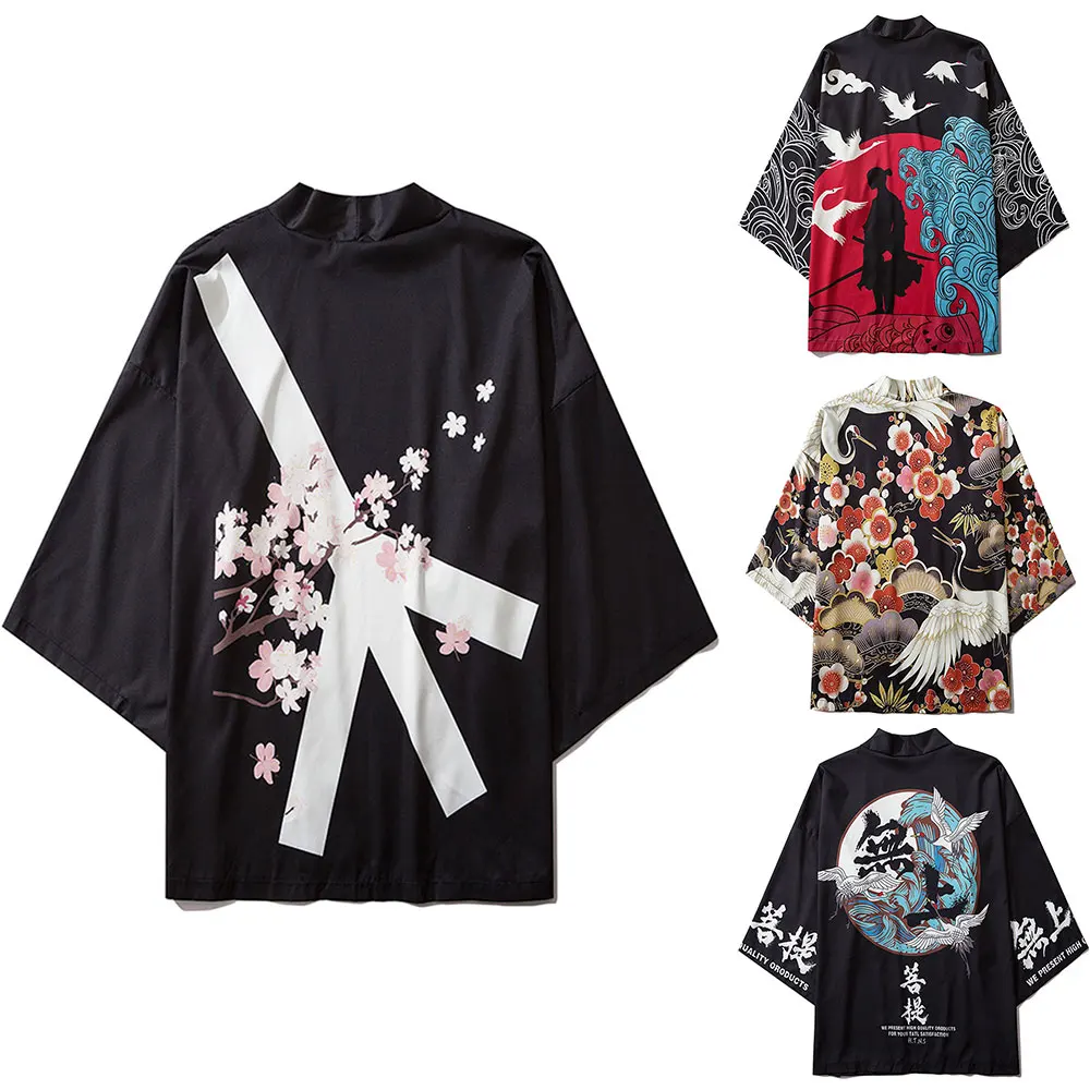 Мужские и женские японские кимоно кардиган 2020 Лето пара Солнцезащитная тонкая
