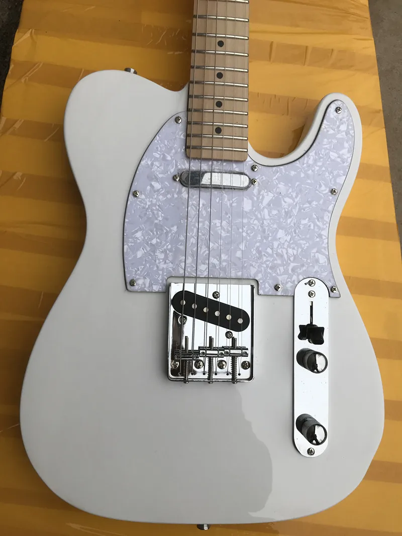 Бесплатная доставка Высококачественная Белая электрогитара TL Заводская
