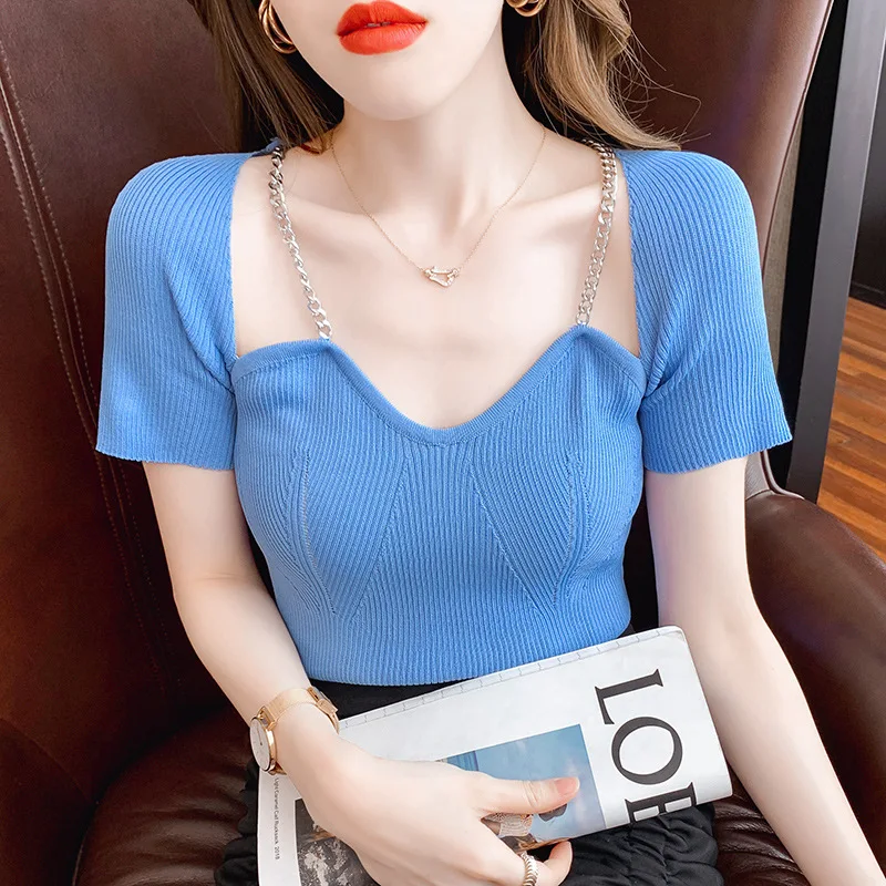 

Women Tops Summer T Shirt Women 2021 New Planet Print Casual Slim one