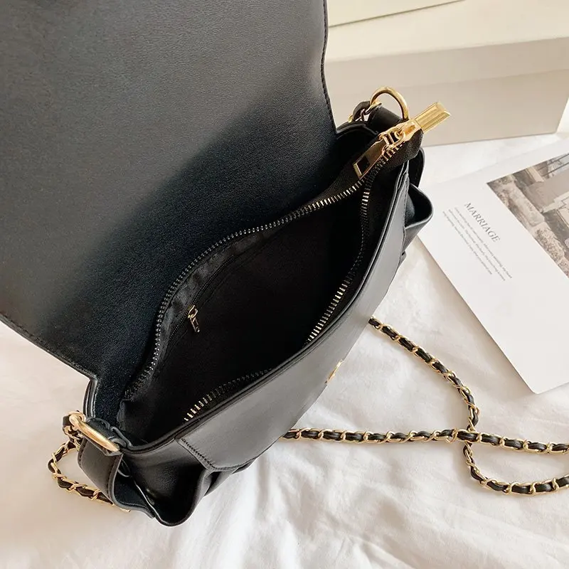 Однотонная сумка через плечо складывающиеся маленькие сумки-седло из