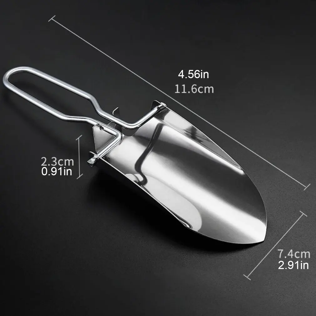 

Foldable Flower Shovel Small Shovel Vegetable Gardening Tool Transplanting Tool Stainless Steel Gardening Shovel