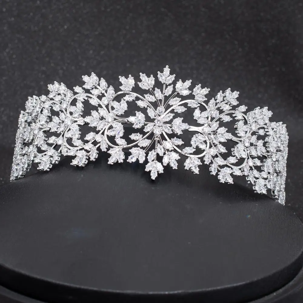 

2019 New Crystal Cubic Zirconia Bridal Wedding Soft Heart Headband Hairband Tiara Hair Jewelry Accessories Hairpieces CHA10028