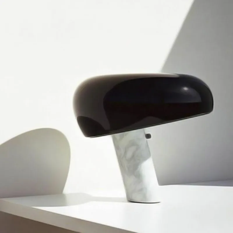 

Nordic Flos Table Lamp Dimmable Switch Marble Table Lamp EU/US Plug Glass Black/Green Shade Desk Lamp Original Marble Bed Lamp