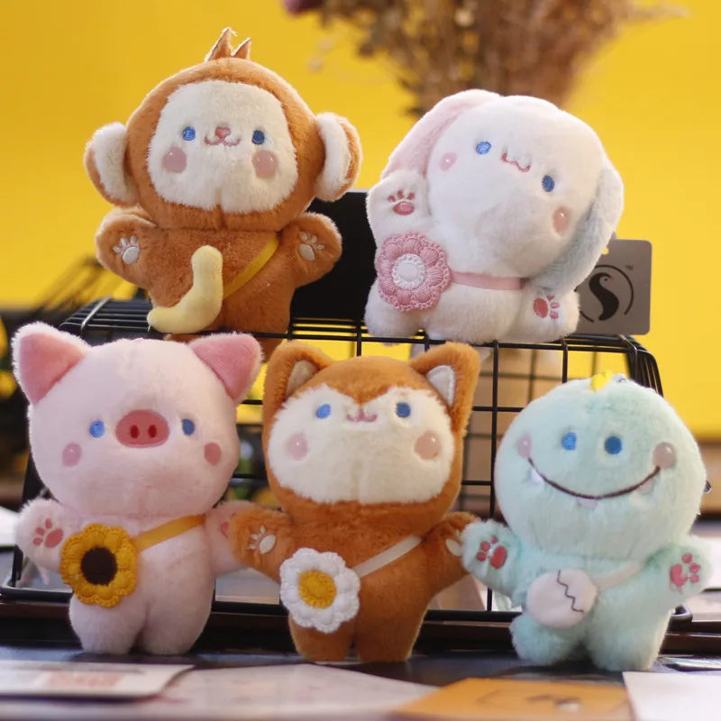 

1 шт., плюшевый брелок для ключей в виде животных