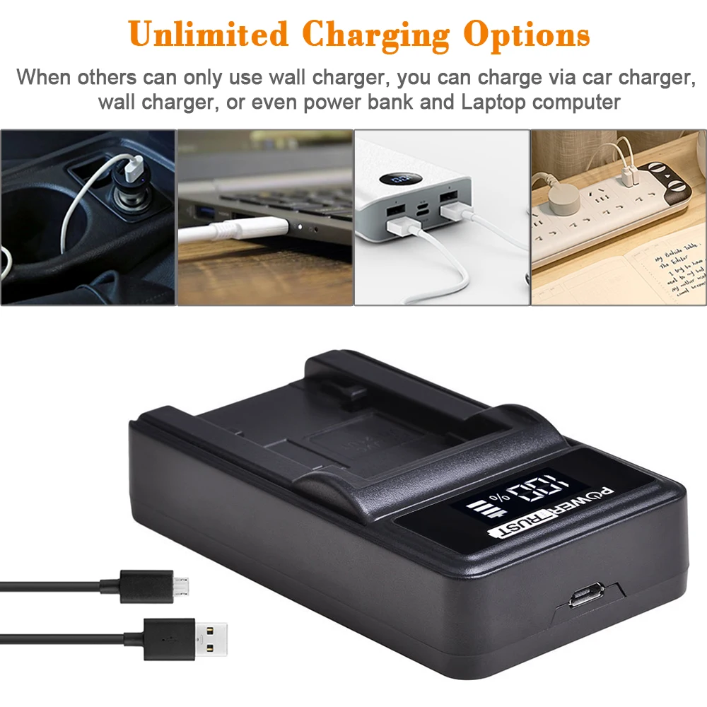 1X2680 mAh BN-VG121 VG121U VG121US батарея и светодиодный USB зарядное устройство для JVC Everio GZ-E серии BN-VG138 BN-VG107U VG114 батареи